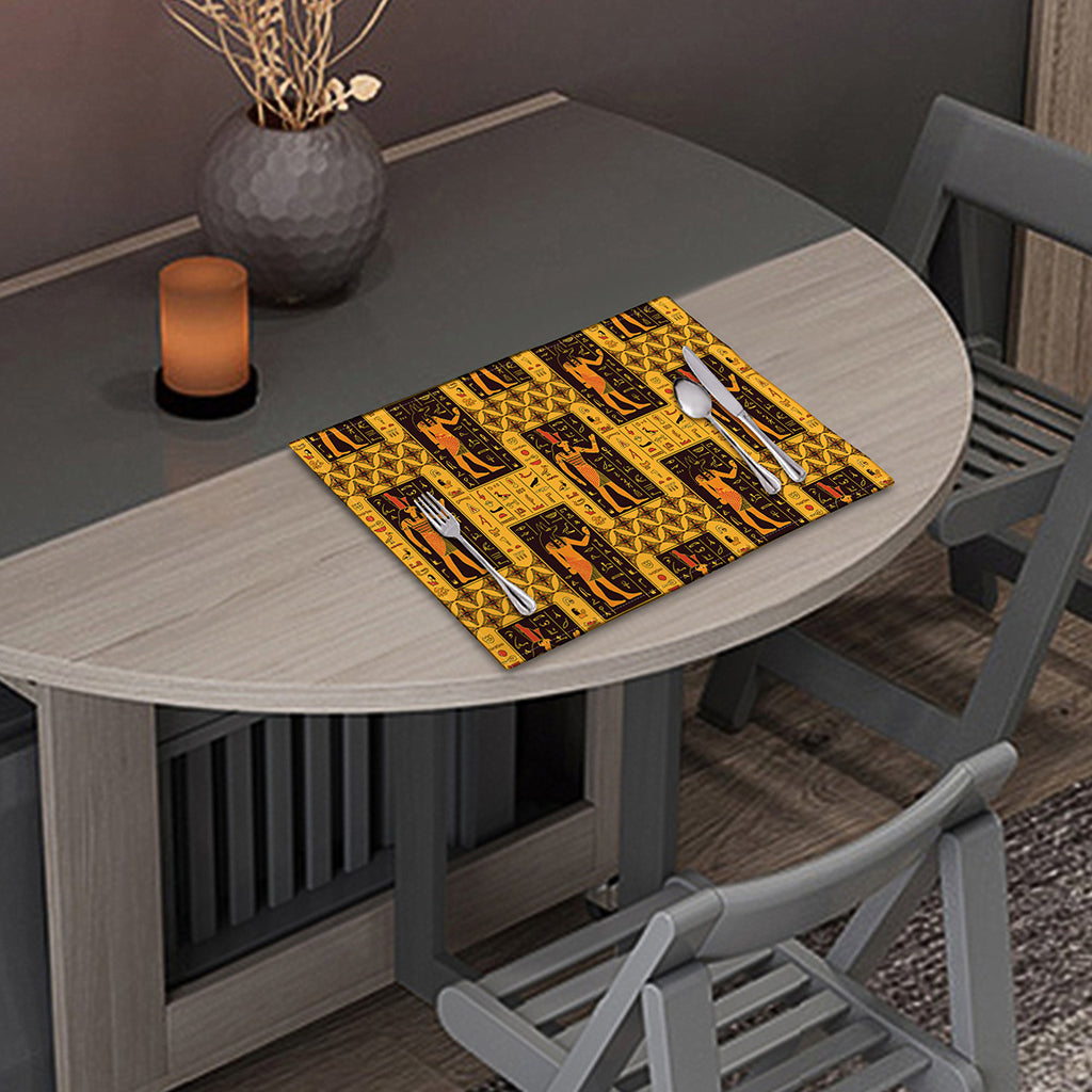 Egyptian Gods And Hieroglyphs Print Placemat