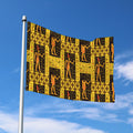 Egyptian Gods And Hieroglyphs Print Polyester Flag