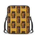 Egyptian Gods And Hieroglyphs Print Rectangular Crossbody Bag