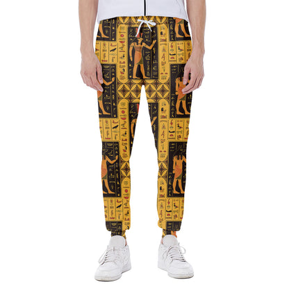 Egyptian Gods And Hieroglyphs Print Scuba Joggers
