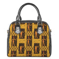Egyptian Gods And Hieroglyphs Print Shoulder Handbag