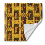 Egyptian Gods And Hieroglyphs Print Silk Bandana