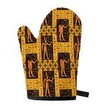 Egyptian Gods And Hieroglyphs Print Single Oven Mitt