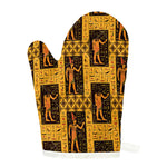 Egyptian Gods And Hieroglyphs Print Single Oven Mitt