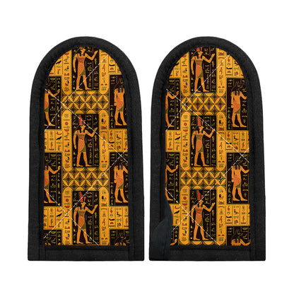 Egyptian Gods And Hieroglyphs Print Skillet Handle Cover