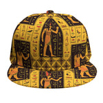 Egyptian Gods And Hieroglyphs Print Snapback Cap