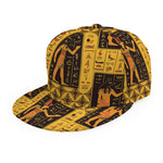 Egyptian Gods And Hieroglyphs Print Snapback Cap