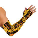 Egyptian Gods And Hieroglyphs Print Sun Protection Arm Sleeves