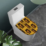 Egyptian Gods And Hieroglyphs Print Toilet Lid Cover