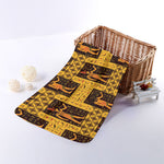 Egyptian Gods And Hieroglyphs Print Towel