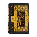 Egyptian Gods And Hieroglyphs Print Trifold Wallet