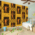 Egyptian Gods And Hieroglyphs Print Wall Sticker