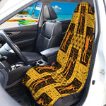 Egyptian Gods And Hieroglyphs Print Waterproof Car Seat Cover