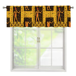Egyptian Gods And Hieroglyphs Print Window Valance