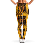 Egyptian Gods And Hieroglyphs Print Women's Leggings