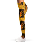 Egyptian Gods And Hieroglyphs Print Women's Leggings