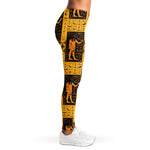 Egyptian Gods And Hieroglyphs Print Women's Leggings