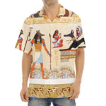 Egyptian Gods And Pharaohs Print Aloha Shirt