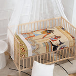 Egyptian Gods And Pharaohs Print Baby Crib Sheet