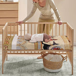 Egyptian Gods And Pharaohs Print Baby Crib Sheet