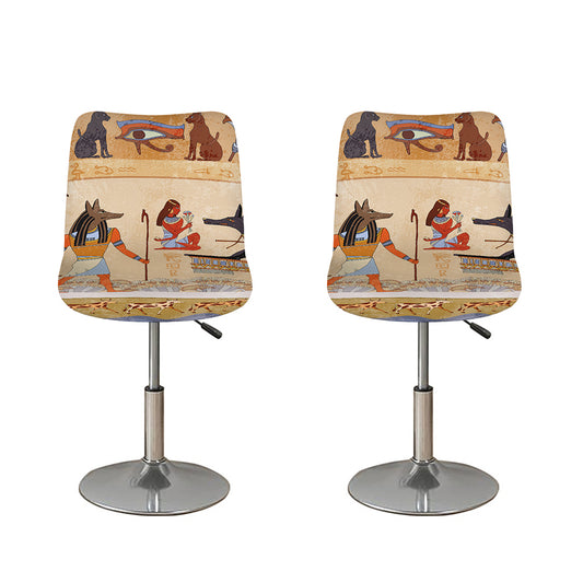 Egyptian Gods And Pharaohs Print Bar Stool Covers