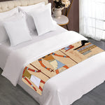 Egyptian Gods And Pharaohs Print Bed Runner