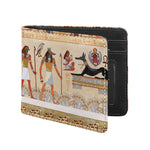 Egyptian Gods And Pharaohs Print Bifold Wallet