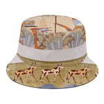 Egyptian Gods And Pharaohs Print Bucket Hat