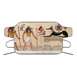 Egyptian Gods And Pharaohs Print Car Windshield Snow Cover