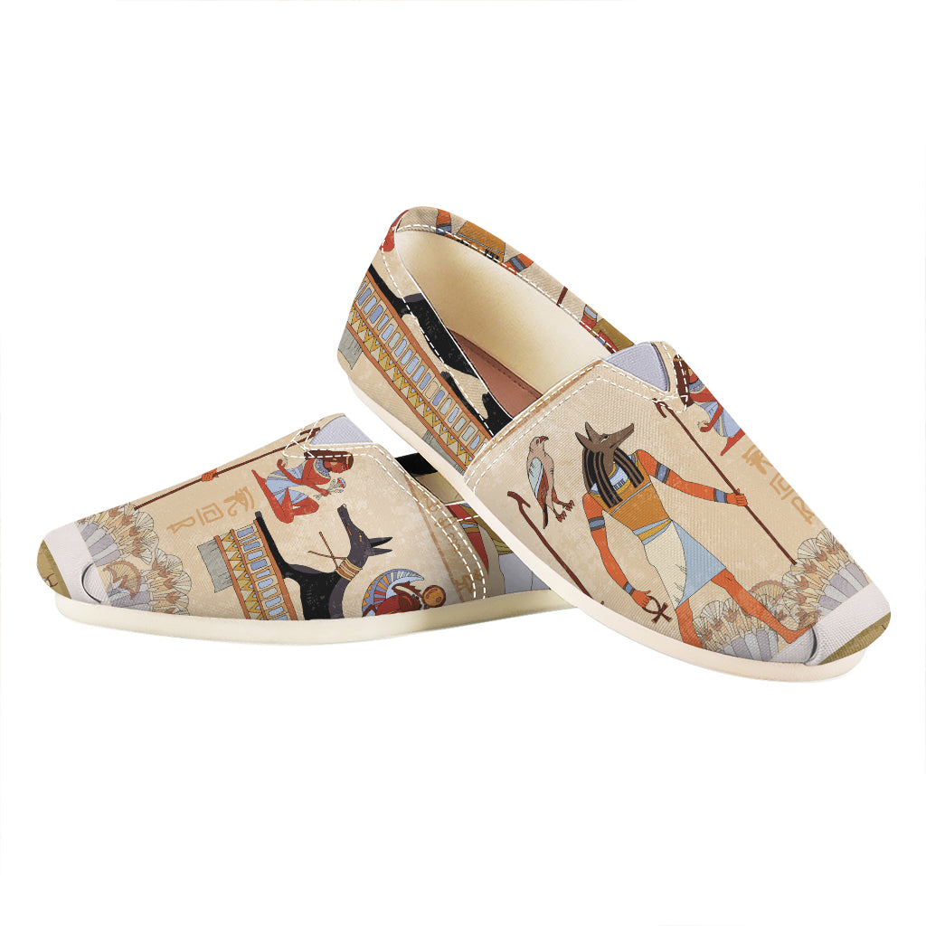 Egyptian Gods And Pharaohs Print Casual Shoes