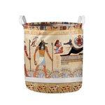 Egyptian Gods And Pharaohs Print Collapsible Laundry Basket