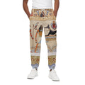 Egyptian Gods And Pharaohs Print Cotton Sweatpants