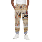 Egyptian Gods And Pharaohs Print Cotton Pants