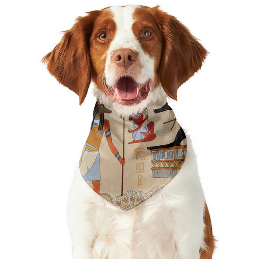 Egyptian Gods And Pharaohs Print Dog Bandana