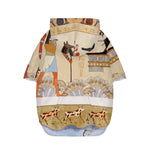 Egyptian Gods And Pharaohs Print Dog Zip Up Hoodie