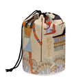 Egyptian Gods And Pharaohs Print Drawstring Makeup Bag
