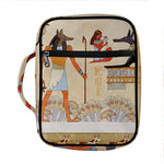 Egyptian Gods And Pharaohs Print Front Pocket Bible Bag