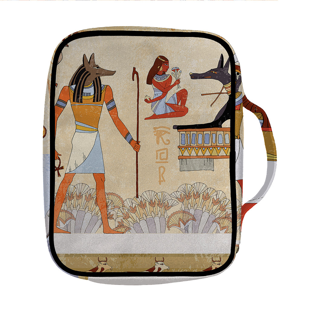 Egyptian Gods And Pharaohs Print Front Pocket Bible Bag