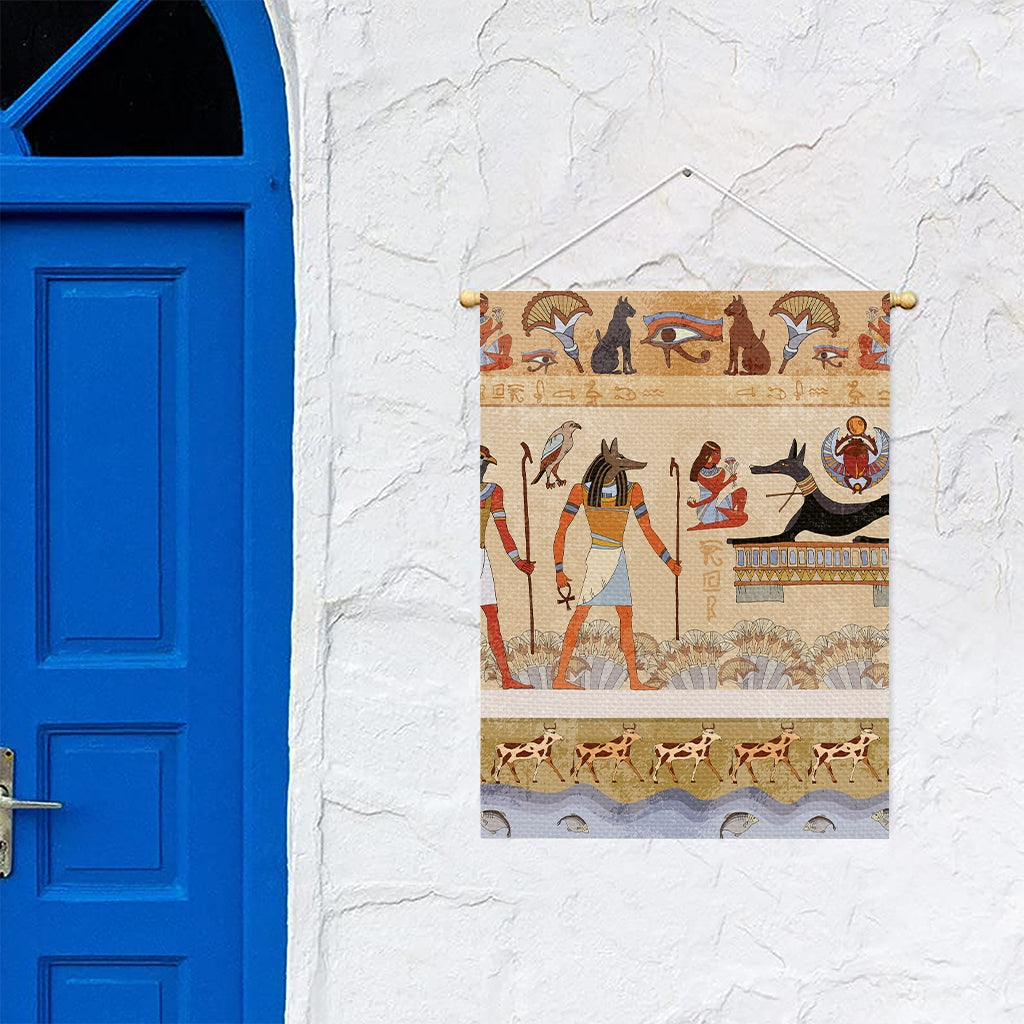 Egyptian Gods And Pharaohs Print Garden Flag