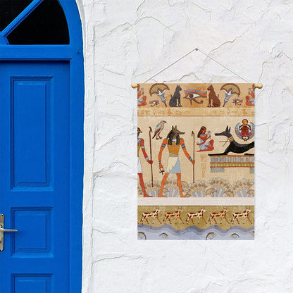 Egyptian Gods And Pharaohs Print Garden Flag