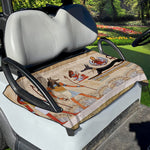 Egyptian Gods And Pharaohs Print Golf Cart Seat Cover