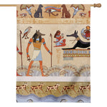 Egyptian Gods And Pharaohs Print House Flag