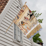 Egyptian Gods And Pharaohs Print House Flag