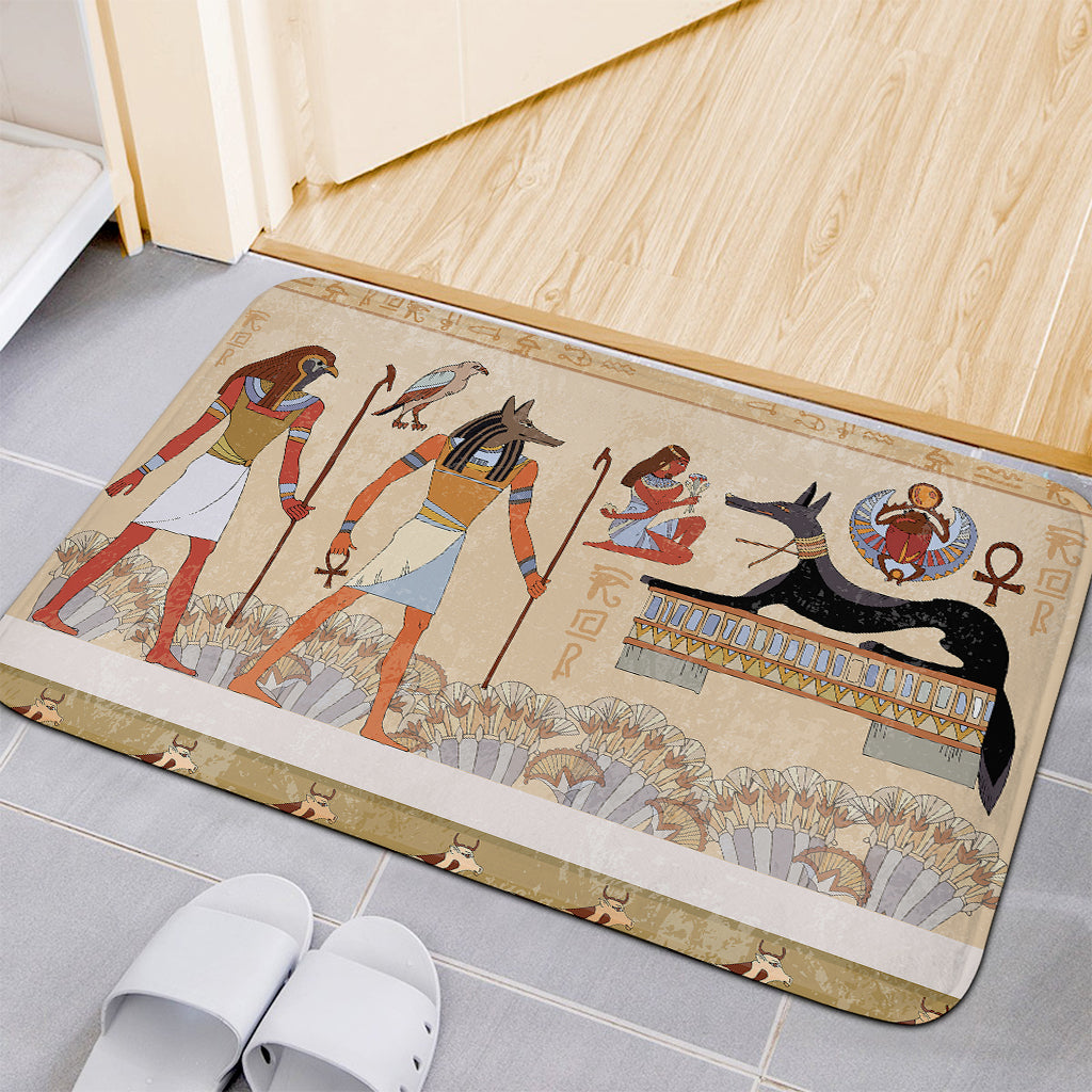 Egyptian Gods And Pharaohs Print Indoor Door Mat