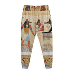 Egyptian Gods And Pharaohs Print Jogger Pants