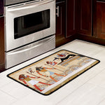 Egyptian Gods And Pharaohs Print Kitchen Mat