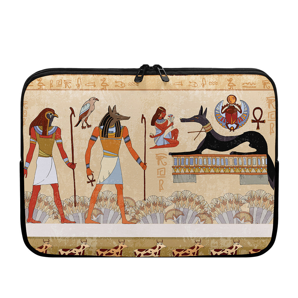 Egyptian Gods And Pharaohs Print Laptop Sleeve