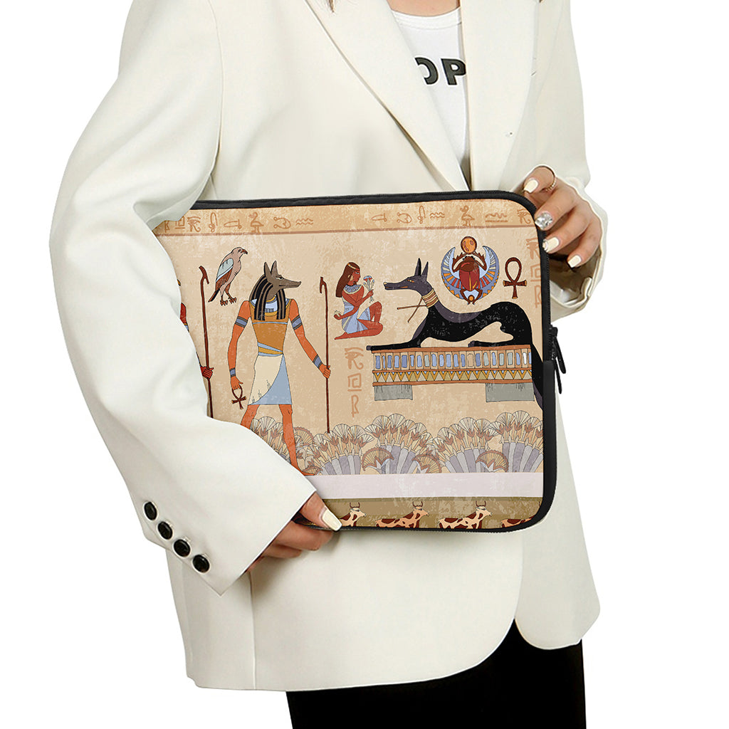 Egyptian Gods And Pharaohs Print Laptop Sleeve