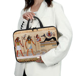 Egyptian Gods And Pharaohs Print Laptop Sleeve With Handle