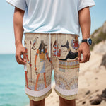 Egyptian Gods And Pharaohs Print Men's Cargo Shorts